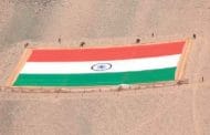 जगातील सर्वात मोठ्या खादी तिरंग्याचे लेहमध्ये २००० फूट उंचीवर अनावरण