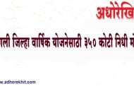 सांगली | जिल्हा वार्षिक योजनेसाठी 350 कोटी निधी मंजूर
