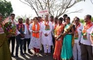 भाजपाच्या राष्ट्रीय प्रवक्त्या शायना एन एसी यांचे इस्लामपुर विधानसभा मतदार संघात भाजपाच्या वतीने स्वागत