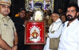 राज्यपाल भगत सिंह कोश्यारी यांनी घेतले अंबाबाईचे दर्शन