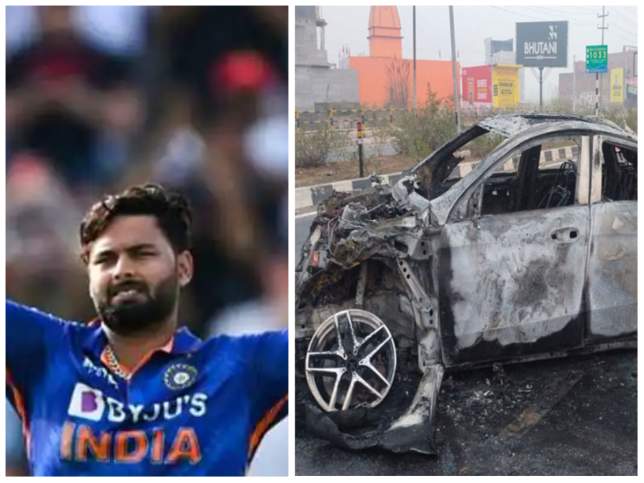 क्रिकेटर रिषभ पंतच्या गाडीला भीषण अपघात; पंतला गंभीर दुखापत