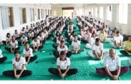 इस्लामपुर विधानसभा मतदारसंघात भाजपाच्या वतीने जागतिक योग साजरा