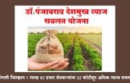 सांगली । जिल्ह्यात 1 लाख 92 हजार शेतकऱ्यांना 32 कोटीहून अधिक व्याज सवलत