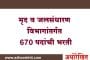 मृद व जलसंधारण विभागांतर्गत 670 पदांची भरती