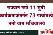 राज्यात नमो 11 सुत्री कार्यक्रमाअंतर्गत 73 गावांमध्ये नमो ग्राम सचिवालये...हे आहेत निवडीचे निकष