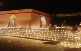 हजारो दिव्यांनी उजळला 'रामलिंग बेट' मंदिर परिसर