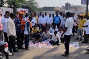 बहेत मराठा आरक्षणासाठी लाक्षणिक उपोषण...रास्ता रोको
