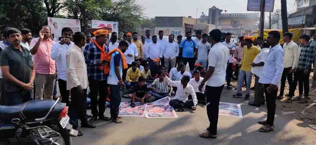 बहेत मराठा आरक्षणासाठी लाक्षणिक उपोषण...रास्ता रोको