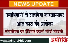 'स्वाभिमानी'चे दालमिया कारखान्यावर आज काटा बंद आंदोलन