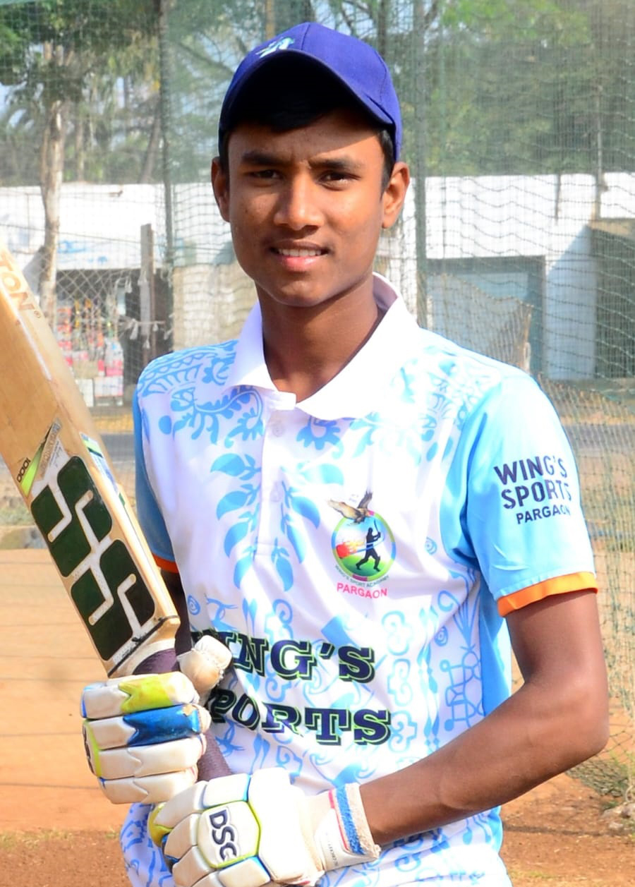 किशोर भोसले याची १७ वर्षाखालील महाराष्ट्र राज्य क्रिकेट संघात निवड