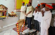 बहे रामलिंग बेटावरील राम मंदिरात अक्षता कलशाचे विधिवत पूजन