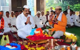 राजारामनगर : राम मंदीरामध्ये अक्षता कलशाचे मोठया उत्साहात स्वागत...आ.जयंत पाटील यांच्या हस्ते पूजन
