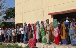 लोकसभा निवडणुकीच्या पहिल्या टप्प्यातील पाच मतदारसंघात ५ वाजेपर्यंत ५४.८५ टक्के मतदान