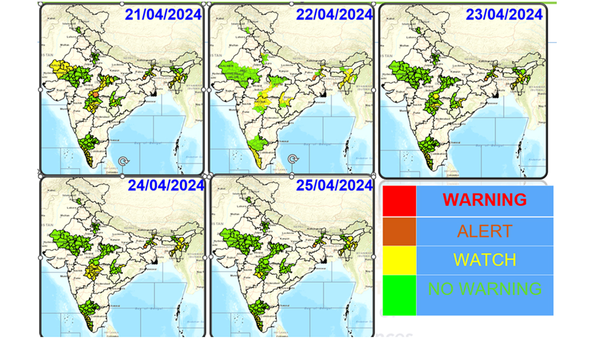 लोकसभा निवडणुकीच्या दुसऱ्या टप्प्यातील मतदानावेळी सामान्य हवामानाचा भारतीय हवामान विभागाचा अंदाज