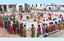 आषाढी वारीनिमित्त बहेत शालेय विद्यार्थ्यांचा रंगला रिंगण सोहळा