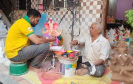 Ganesh Chaturthi 2024 : शाडू मातीच्या गणेश मूर्तींना वाढती मागणी