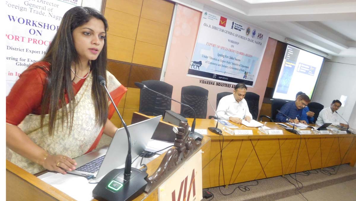 विदर्भातील भिवापुरी मिरची, हळद, मोहरी,आमचूर यासारख्या मसाल्यांच्या निर्यातीकरता ब्रॅण्डिंग पॅकेजिंगची गरज : परकीय व्यापार सहाय्यक महासंचालक स्नेहल ढोके