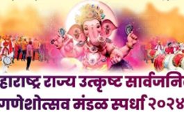 ‘महाराष्ट्र राज्य उत्कृष्ट सार्वजनिक गणेशोत्सव मंडळ स्पर्धा-२०२४’ चा निकाल घोषित