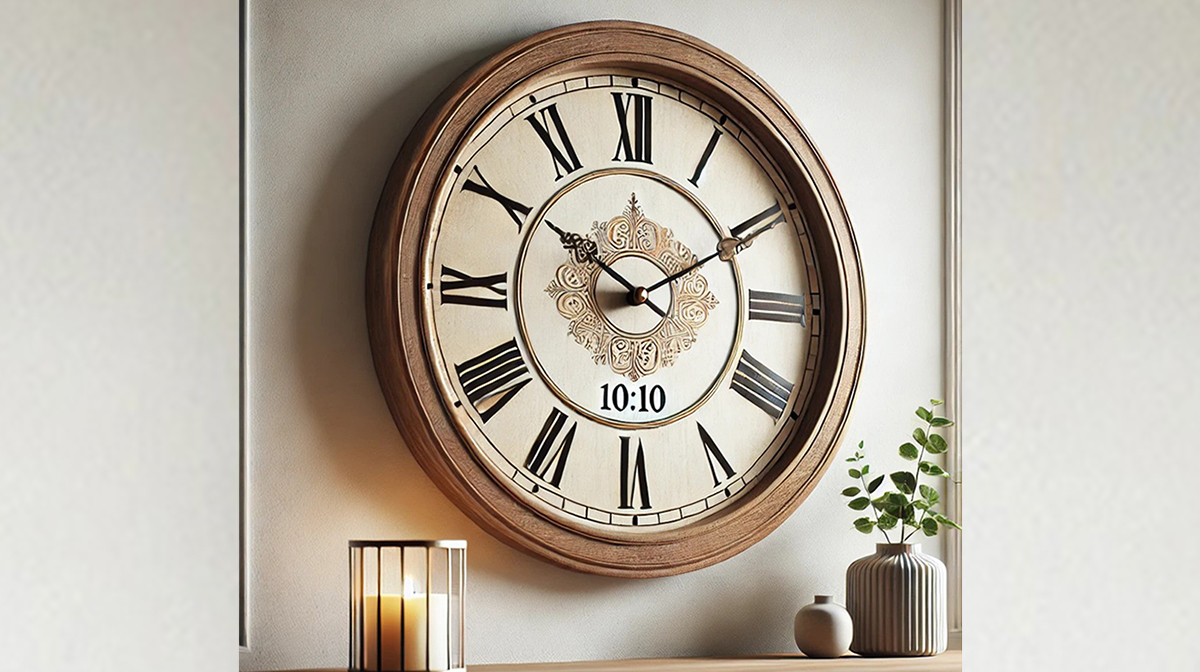 घरातील घड्याळ : वेळ आणि सकारात्मकतेचे प्रतीक