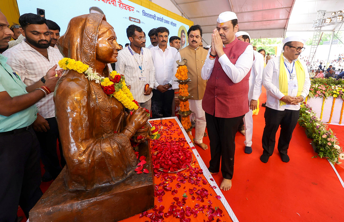 पुण्यश्लोक अहिल्यादेवी होळकरांच्या‌ कार्याचा आदर्श घेत राज्य शासन वंचितांच्या कल्याणासाठी काम करणार – मुख्यमंत्री देवेंद्र फडणवीस
