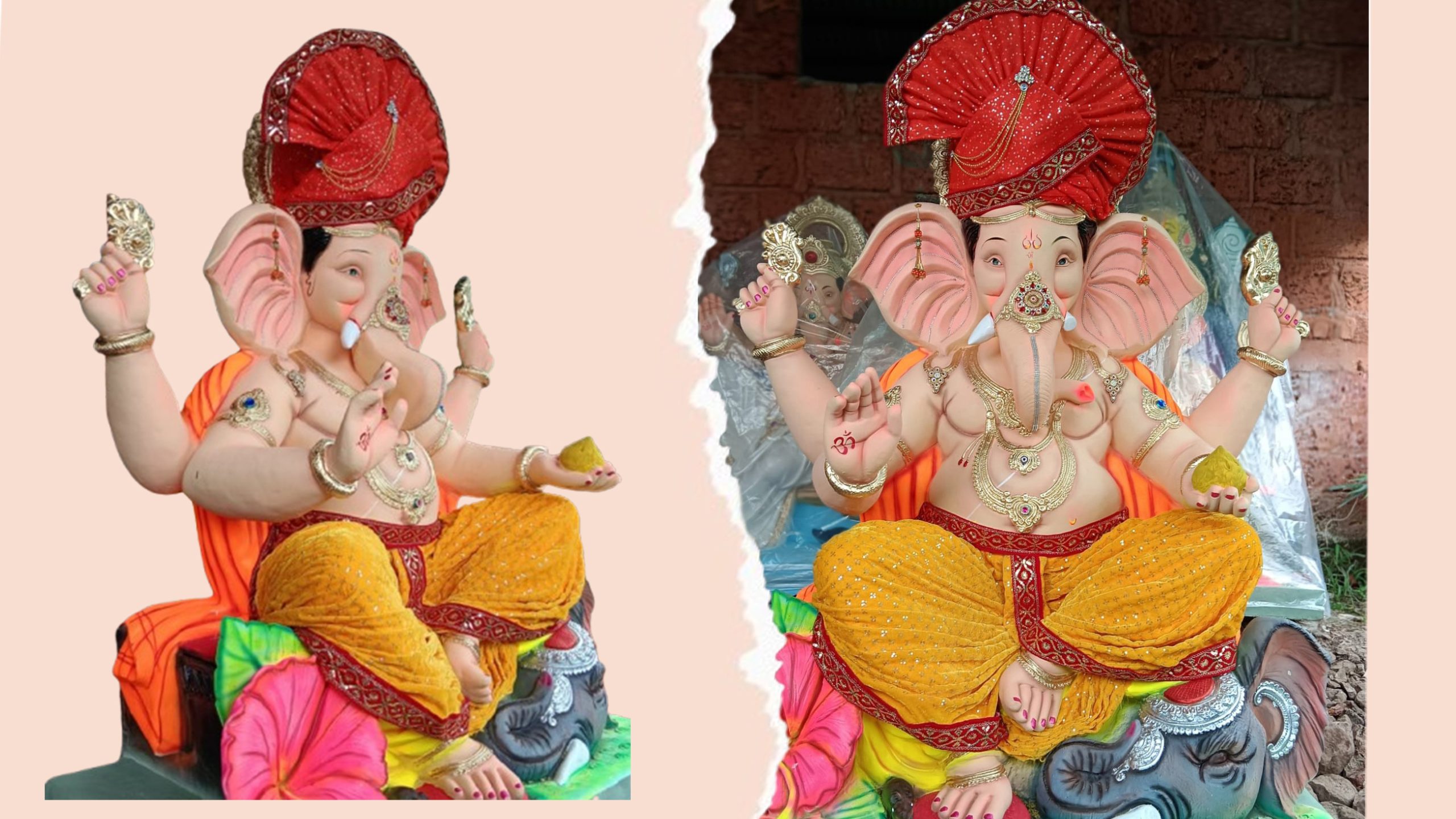 कापूसखेड येथील गणेश मूर्तीने वेधले भाविकांचे लक्ष!