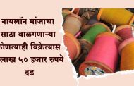 नायलॉन मांजाचा साठा बाळगणाऱ्या कोणत्याही विक्रेत्यास २ लाख ५० हजार रुपये दंड
