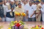 उपमुख्यमंत्री सुनेत्रा अजित पवार यांचे प्रितीसंगमावर दिवंगत यशवंतराव चव्हाण यांना अभिवादन