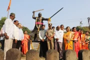 किल्ले पन्हाळगडावर 'जय भवानी, जय शिवाजी'चा जयघोष; 'मेगा पदयात्रा'