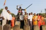 किल्ले पन्हाळगडावर 'जय भवानी, जय शिवाजी'चा जयघोष; 'मेगा पदयात्रा'