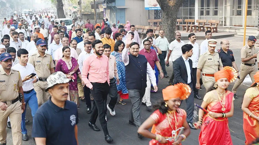 सांगलीत शिवजयंतीचा उत्साह; जिल्हा प्रशासनाची भव्य 'मेगा पदयात्रा'