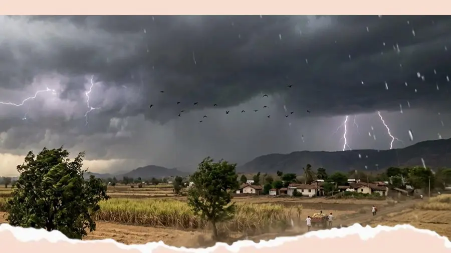 सावधान! राज्यात १७ ते २० मार्च दरम्यान वादळी पावसासह गारपिटीचा इशारा