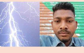 निसर्गाचा कोप! वीज कोसळून परप्रांतीय मजुराचा दुर्देवी मृत्यू
