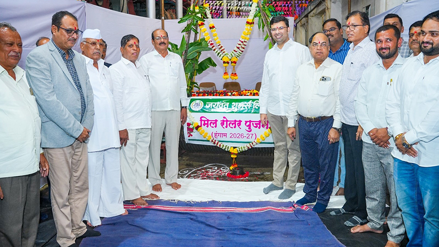 जयवंत शुगर्समध्ये मिल रोलर पूजन उत्साहात